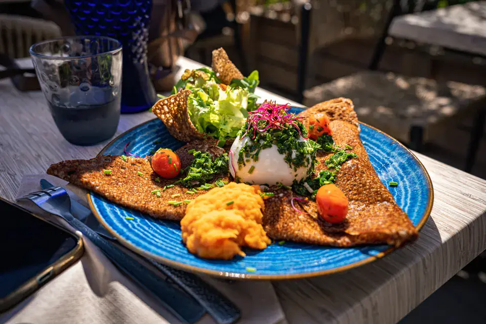 Galette de sarrasin à la burrata
